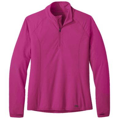 Outdoor UK Women's Echo Quarter Zip Fuchsia