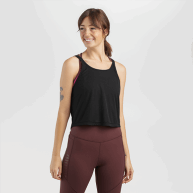 Outdoor UK Women's Echo Crop Tank Black
