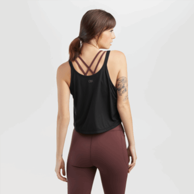 Outdoor UK Women's Echo Crop Tank Black