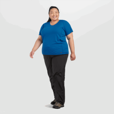 Outdoor UK Women's Echo Plus Size T-Shirt Classic Blue