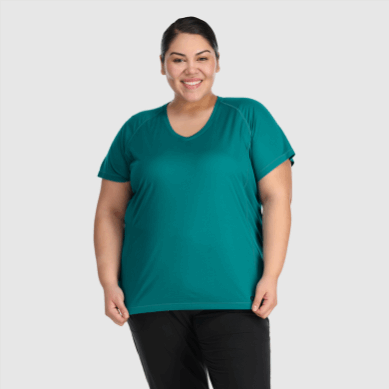Outdoor UK Women's Echo Plus Size T-Shirt Deep Lake