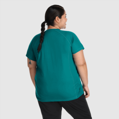Outdoor UK Women's Echo Plus Size T-Shirt Deep Lake