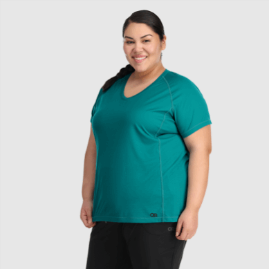 Outdoor UK Women's Echo Plus Size T-Shirt Deep Lake