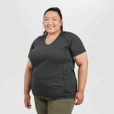 Outdoor UK Women's Echo Plus Size T-Shirt Storm