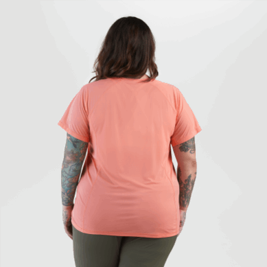 Outdoor UK Women's Echo Plus Size T-Shirt Guava