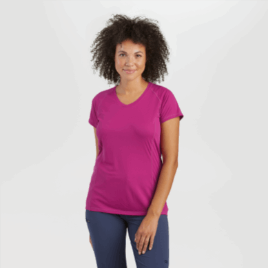 Outdoor UK Women's Echo Plus Size T-Shirt Fuchsia
