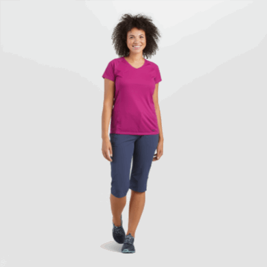 Outdoor UK Women's Echo Plus Size T-Shirt Fuchsia