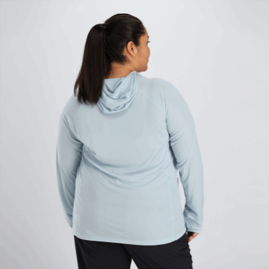 Outdoor UK Women's Echo Plus Size Hoodie Arctic