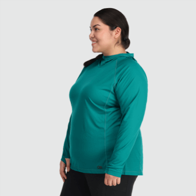 Outdoor UK Women's Echo Plus Size Hoodie Deep Lake