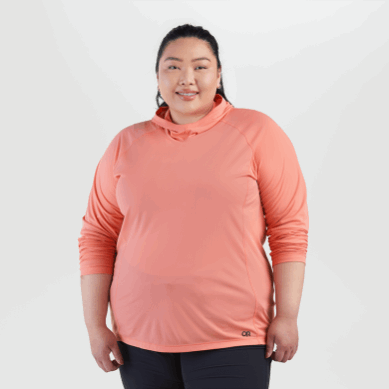 Outdoor UK Women's Echo Plus Size Hoodie Guava