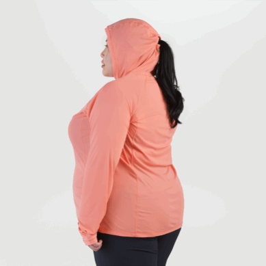 Outdoor UK Women's Echo Plus Size Hoodie Guava