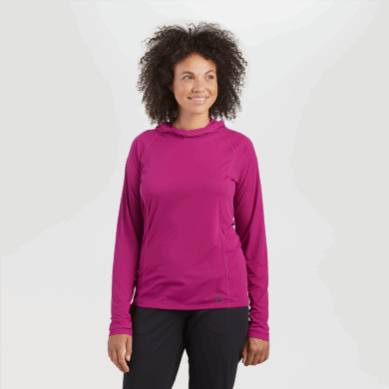 Outdoor UK Women's Echo Plus Size Hoodie Fuchsia