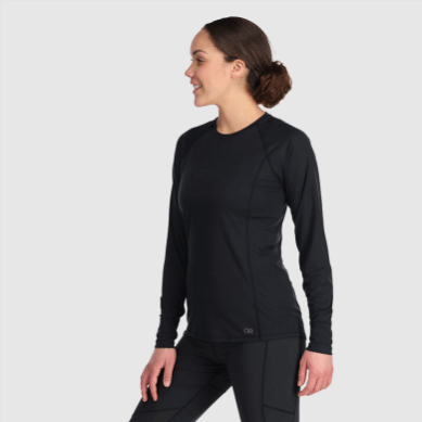 Outdoor UK Women's Echo Long Sleeve Tee Black