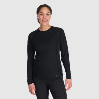 Outdoor UK Women's Echo Long Sleeve Tee Black