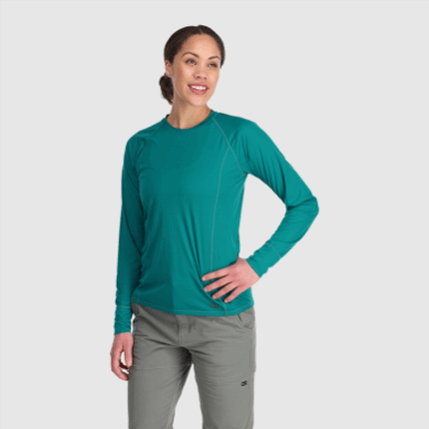 Outdoor UK Women's Echo Long Sleeve Tee Deep Lake