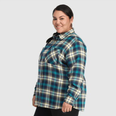 Outdoor UK Women's Feedback Flannel Shirt-Plus Cranberry Plaid