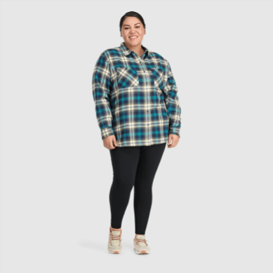 Outdoor UK Women's Feedback Flannel Shirt-Plus Cranberry Plaid