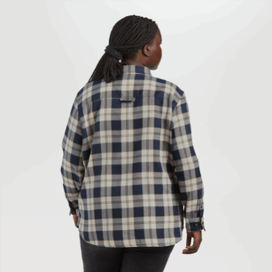 Outdoor UK Women's Feedback Flannel Shirt - Solid Sand Plaid