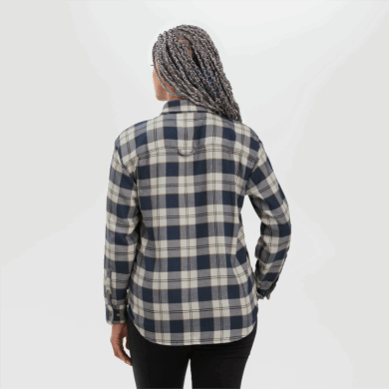 Outdoor UK Women's Feedback Flannel Shirt - Solid Sand Plaid