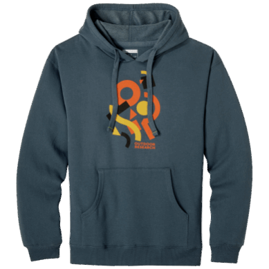 Outdoor UK Shape Scape Hoodie Naval Blue