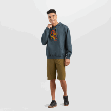 Outdoor UK Shape Scape Hoodie Naval Blue