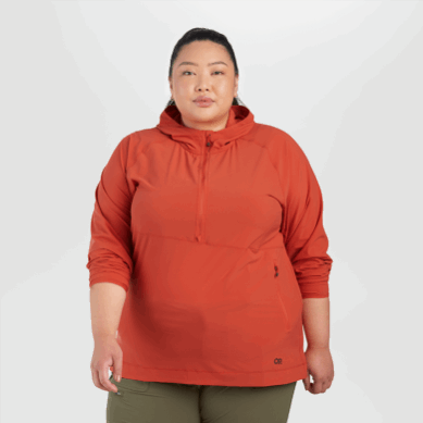 Outdoor UK Women's Astroman Sun Plus Size Hoodie Pebble