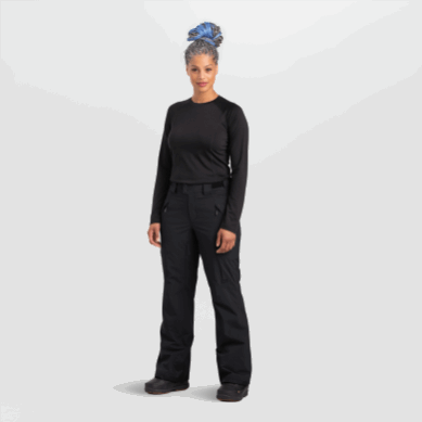 Outdoor UK Women's Snowcrew Pants-Plus Black