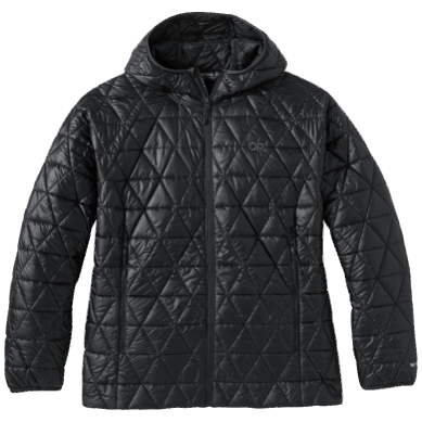 Outdoor UK Women's Helium Insulated Plus Size Hoodie Black