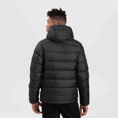 Outdoor UK Men's Coldfront Down Hoodie Black
