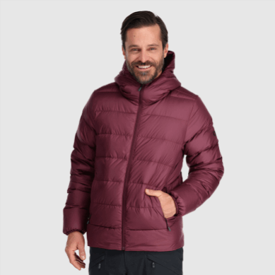 Outdoor UK Men's Coldfront Down Hoodie Kalamata