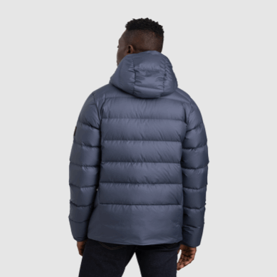Outdoor UK Men's Coldfront Down Hoodie Naval Blue