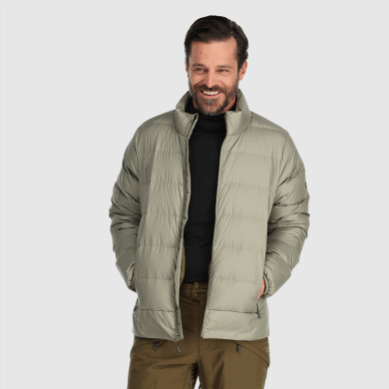 Outdoor UK Men's Coldfront Down Jacket Flint
