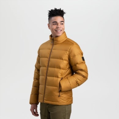 Outdoor UK Men's Coldfront Down Jacket Saddle