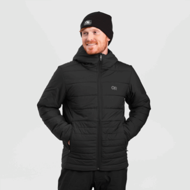 Outdoor UK Men's Shadow Insulated Hoodie Black