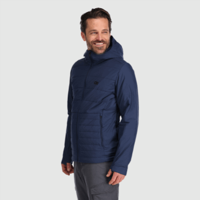 Outdoor UK Men's Shadow Insulated Hoodie Naval Blue