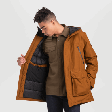 Outdoor UK Men's Stormcraft Down Parka Saddle