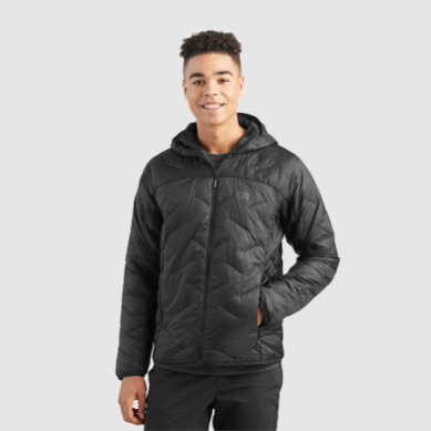 Outdoor UK Men's Superstrand Lt Hoodie Black