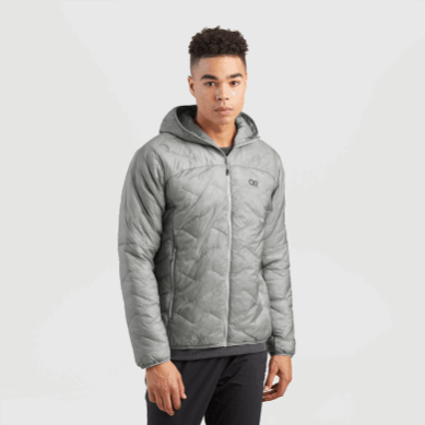 Outdoor UK Men's Superstrand Lt Hoodie Light Pewter