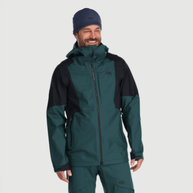 Outdoor UK Men's Skytour Ascentshell Jacket Treeline/Black