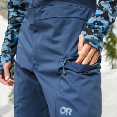 Outdoor UK Men's Skytour Ascentshell Bibs Naval Blue