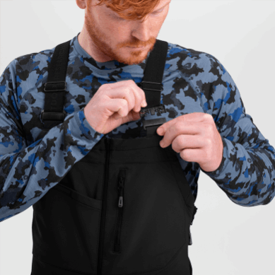 Outdoor UK Men's Kulshan Storm Bibs Black