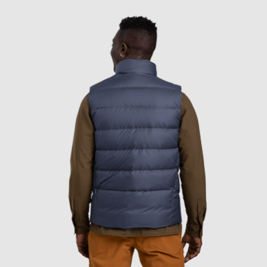 Outdoor UK Men's Coldfront Down Vest Naval Blue