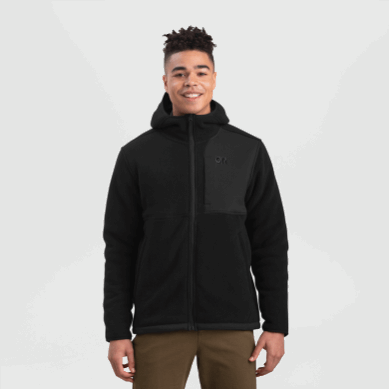Outdoor UK Men's Juneau Fleece Hoodie Black