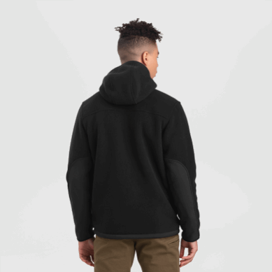 Outdoor UK Men's Juneau Fleece Hoodie Black