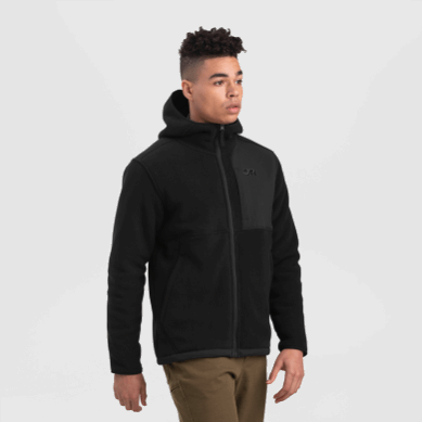 Outdoor UK Men's Juneau Fleece Hoodie Black