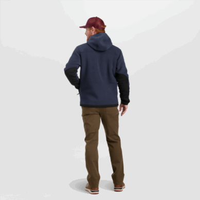 Outdoor UK Men's Juneau Fleece Hoodie Naval Blue