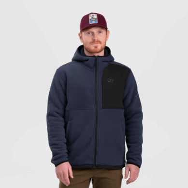 Outdoor UK Men's Juneau Fleece Hoodie Naval Blue