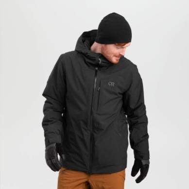 Outdoor UK Men's Snowcrew Jacket Black