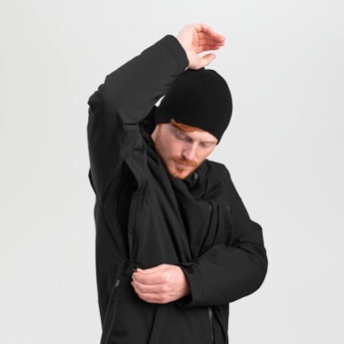 Outdoor UK Men's Snowcrew Jacket Black