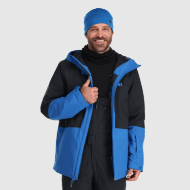 Outdoor UK Men's Snowcrew Jacket Classic Blue/Black
